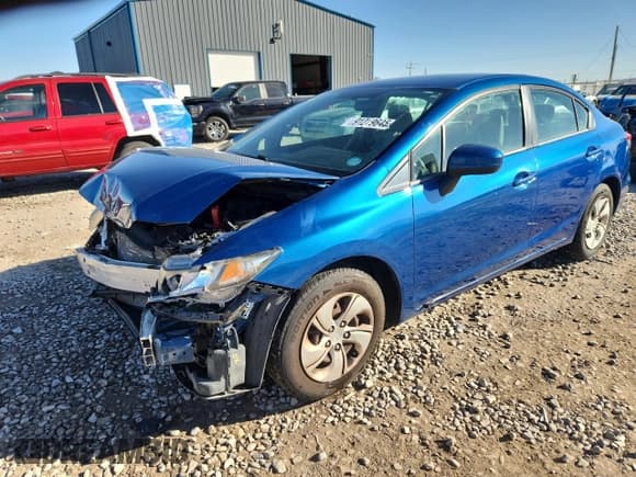 ✅ 2014 Honda Civic LX • VIN: 2HGFB2F59EH543886 • Lot: 91219645. Wystawiony na Copart z przebiegiem 140 662 mil. Bezpłatny archiwum sprzedaży aukcyjnych z USA i szczegółowy raport historii pojazdu na DreamBid. Zdjęcie 1.