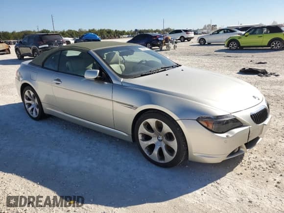 ✅ 2007 BMW 6 Series 650i • VIN: WBAEK13517CN81527 • Lot: 73634074. Wystawiony na Copart z przebiegiem 59 235 mil. Bezpłatny archiwum sprzedaży aukcyjnych z USA i szczegółowy raport historii pojazdu na DreamBid. Zdjęcie 4.