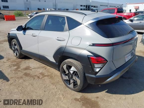 2024 Hyundai Kona Limited with VIN KM8HE3A37RU108275, listed as a IAAI auction lot 43246404 with 38,245 mi miles and . Bid and sale history available at DreamBid. Image 3.