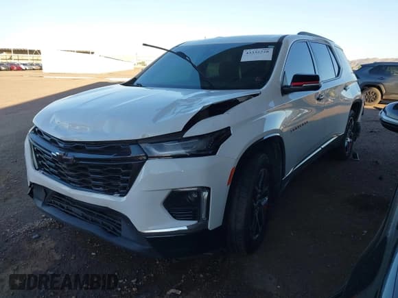 ✅ 2023 Chevrolet Traverse Premier • VIN: 1GNERKKW6PJ140932 • Lot: 43335228. Listed on IAAI with Not provided. Free auction sales archive from the USA and detailed vehicle history report at DreamBid. Image 2.