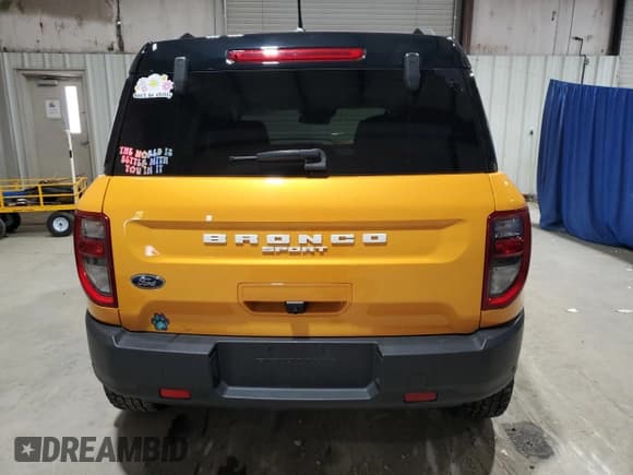 ✅ 2022 Ford Bronco Sport Badlands • VIN: 3FMCR9D94NRD44532 • Lot: 65128865. Listed on Copart with 59,680 mi. Free auction sales archive from the USA and detailed vehicle history report at DreamBid. Image 6.