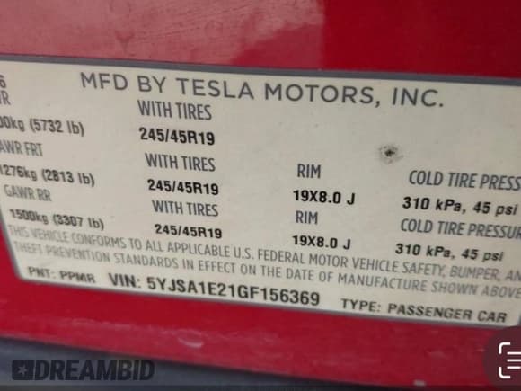 ✅ 2016 Tesla Model S 90D • VIN: 5YJSA1E21GF156369 • Lot: 43262973. Wystawiony na IAAI z przebiegiem 134 089 mil. Bezpłatny archiwum sprzedaży aukcyjnych z USA i szczegółowy raport historii pojazdu na DreamBid. Zdjęcie 9.