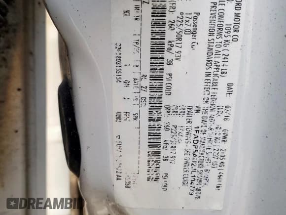 ✅ 2018 Ford C-Max SE • VIN: 1FADP5AU2JL104779 • Lot: 92509895. Wystawiony na Copart z przebiegiem 118 801 mil. Bezpłatny archiwum sprzedaży aukcyjnych z USA i szczegółowy raport historii pojazdu na DreamBid. Zdjęcie 12.