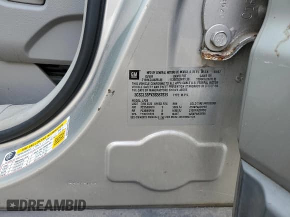 ✅ 2008 Saturn VUE XE • VIN: 3GSCL33PX8S567839 • Lot: 64586125. Listed on Copart with 106,093 mi. Free auction sales archive from the USA and detailed vehicle history report at DreamBid. Image 13.