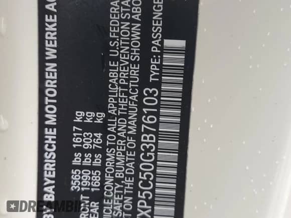 2016 MINI Hardtop с VIN WMWXP5C50G3B76103, выставлен на аукционе Copart как лот 90336915 с пробегом 56 290 миль миль и Списание • Salvage title. История ставок и продаж доступна на DreamBid. Изображение 12.