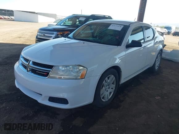 ✅ 2014 Dodge Avenger SE • VIN: 1C3CDZAG9EN220608 • Lot: 43577478. Listed on IAAI with 126,351 mi. Free auction sales archive from the USA and detailed vehicle history report at DreamBid. Image 2.