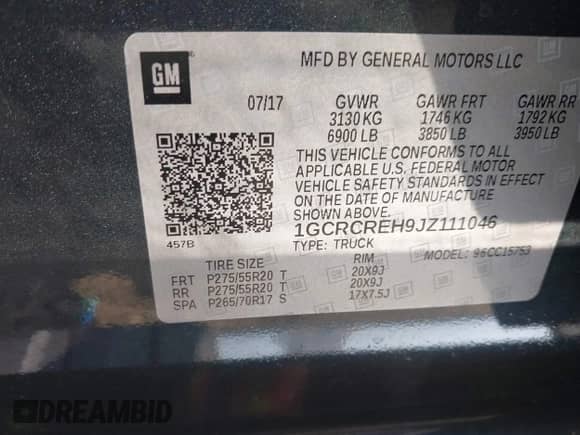 2018 Chevrolet Silverado 1500 LT z VIN 1GCRCREH9JZ111046, wystawiony jako IAAI lot #42837741 z przebiegiem 82 591 mil mil oraz . Historia ofert i sprzedaży dostępna na DreamBid. Obrazek 9.