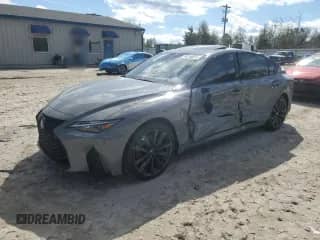 2025 Lexus IS 350 F Sport with VIN JTHBZ1B25S5083142, listed as a Copart auction lot 46746015 with Not provided miles and Salvage title. Bid and sale history available at DreamBid. Image 1.