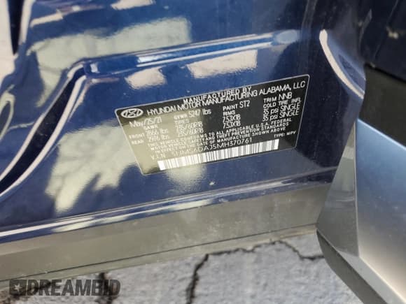 ✅ 2021 Hyundai Santa Fe SEL • VIN: 5NMS6DAJ5MH370761 • Lot: 65247054. Wystawiony na Copart z przebiegiem 45 059 mil. Bezpłatny archiwum sprzedaży aukcyjnych z USA i szczegółowy raport historii pojazdu na DreamBid. Zdjęcie 12.