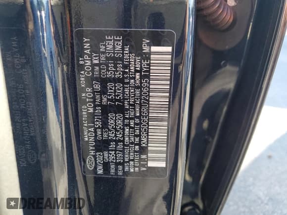 ✅ 2024 Hyundai Palisade Limited • VIN: KM8R5DGE6RU720695 • Лот: 83465624. Опубликован ранее на Copart с пробегом 37 299 миль. Бесплатный доступ к архиву аукционных продаж из США и подробный отчёт об истории автомобиля на DreamBid. Изображение 13.