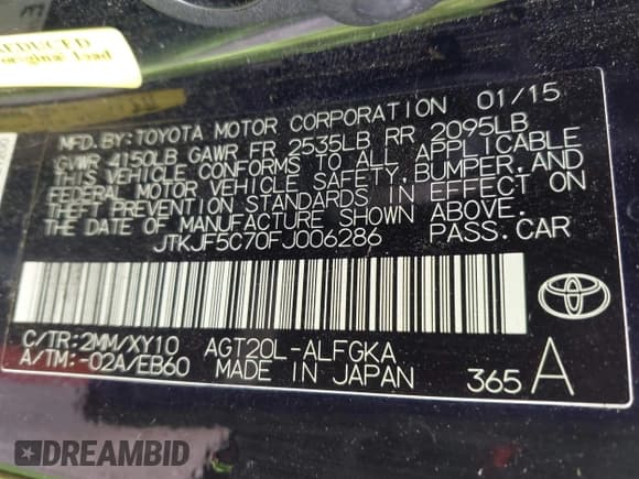 ✅ 2015 Scion tC • VIN: JTKJF5C70FJ006286 • Lot: 41624963. Wystawiony na IAAI z przebiegiem 39 185 mil. Bezpłatny archiwum sprzedaży aukcyjnych z USA i szczegółowy raport historii pojazdu na DreamBid. Zdjęcie 9.