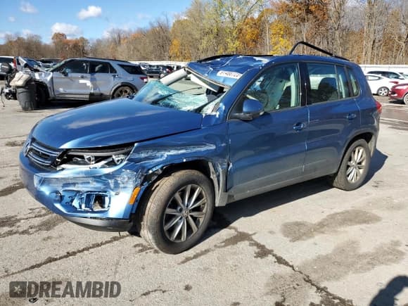 ✅ 2018 Volkswagen Tiguan • VIN: WVGBV7AX8JK005267 • Лот: 91488725. Опубликован ранее на Copart с пробегом 101 573 миль. Бесплатный доступ к архиву аукционных продаж из США и подробный отчёт об истории автомобиля на DreamBid. Изображение 1.