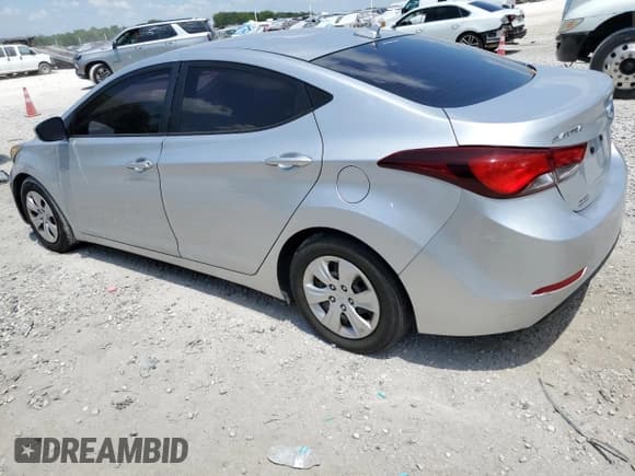 ✅ 2016 Hyundai Elantra SE • VIN: 5NPDH4AE1GH695078 • Lot: 66508215. Listed on Copart with Not provided. Free auction sales archive from the USA and detailed vehicle history report at DreamBid. Image 2.