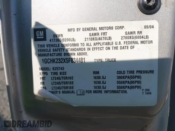 ✅ 2005 Chevrolet Silverado 2500HD LS • VIN: 1GCHK232X5F834481 • Lot: 43302751. Wystawiony na IAAI z przebiegiem 196 320 mil. Bezpłatny archiwum sprzedaży aukcyjnych z USA i szczegółowy raport historii pojazdu na DreamBid. Zdjęcie 9.