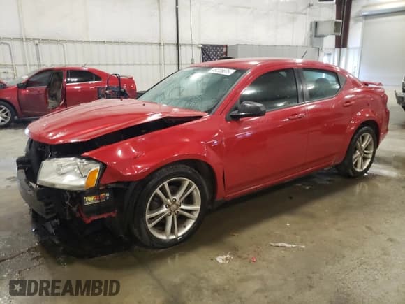 ✅ 2012 Dodge Avenger SE V6 • VIN: 1C3CDZAG4CN316014 • Лот: 49225675. Опубликован ранее на Copart с пробегом 154 265 миль. Бесплатный доступ к архиву аукционных продаж из США и подробный отчёт об истории автомобиля на DreamBid. Изображение 1.