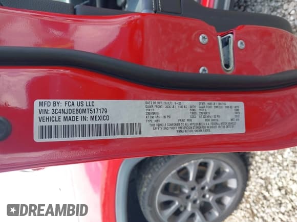 ✅ 2021 Jeep Compass 80th Anniversary • VIN: 3C4NJDEB0MT517179 • Lot: 42993390. Listed on IAAI with 96,389 mi. Free auction sales archive from the USA and detailed vehicle history report at DreamBid. Image 9.