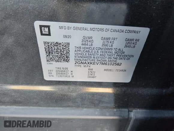 ✅ 2021 Chevrolet Equinox LT • VIN: 2GNAXKEV7M6102562 • Lot: 91629835. Wystawiony na Copart z przebiegiem 94 709 mil. Bezpłatny archiwum sprzedaży aukcyjnych z USA i szczegółowy raport historii pojazdu na DreamBid. Zdjęcie 14.