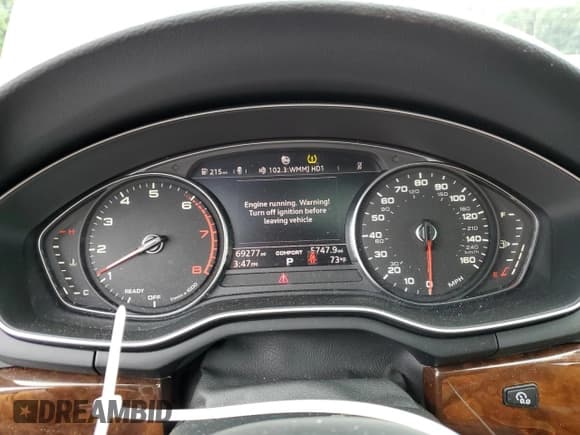 ✅ 2018 Audi A4 • VIN: WAUENBF48JA076815 • Lot: 62513455. Listed on Copart with 69,277 mi. Free auction sales archive from the USA and detailed vehicle history report at DreamBid. Image 9.