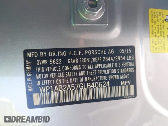 ✅ 2016 Porsche Macan S • VIN: WP1AB2A57GLB40624 • Lot: 43418746. Wystawiony na IAAI z przebiegiem 50 860 mil. Bezpłatny archiwum sprzedaży aukcyjnych z USA i szczegółowy raport historii pojazdu na DreamBid. Zdjęcie 9.