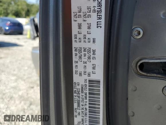 ✅ 2009 Dodge 1500 SLT • VIN: 1D3HB18P19S800612 • Lot: 71449335. Listed on Copart with 207,256 mi. Free auction sales archive from the USA and detailed vehicle history report at DreamBid. Image 13.