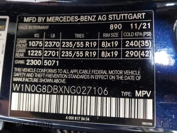 ✅ 2022 Mercedes-Benz GLC 300 • VIN: W1N0G8DBXNG027106 • Лот: 43561368. Опубликован ранее на IAAI с пробегом 18 237 миль. Бесплатный доступ к архиву аукционных продаж из США и подробный отчёт об истории автомобиля на DreamBid. Изображение 9.