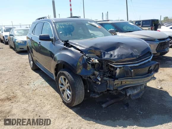 2016 Chevrolet Equinox LT with VIN 2GNFLFEK0G6109890, listed as a IAAI auction lot 43169514 with 117,569 mi miles and . Bid and sale history available at DreamBid. Image 1.