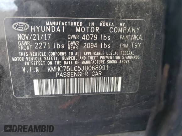 ✅ 2018 Hyundai Ioniq SEL • VIN: KMHC75LC5JU068991 • Лот: 81232704. Размещён на Copart с пробегом 187 525 миль миль. Получите бесплатный доступ к архиву аукционных продаж из США и посмотрите подробный отчёт об истории автомобиля на DreamBid. Изображение 12.