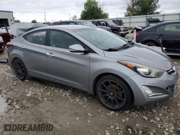 ✅ 2015 Hyundai Elantra Limited • VIN: KMHDH4AE8FU358598 • Lot: 69588505. Listed on Copart with 171,395 mi. Free auction sales archive from the USA and detailed vehicle history report at DreamBid. Image 4.