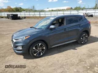 2021 Hyundai Tucson Sport with VIN KM8J3CAL1MU365402, listed as a Copart auction lot 84363455 with 31,181 mi miles and Salvage title. Bid and sale history available at DreamBid. Image 1.