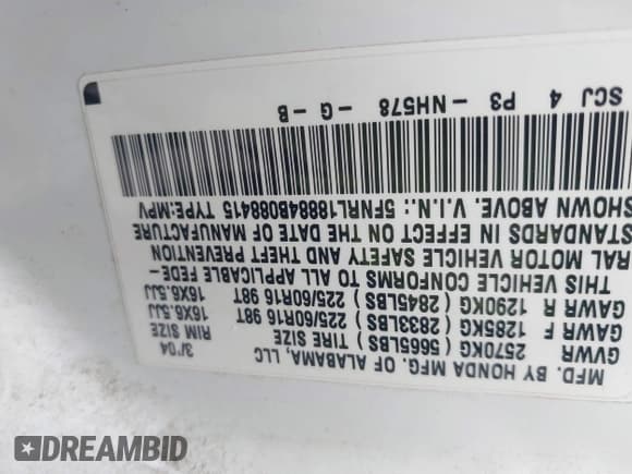 ✅ 2004 Honda Odyssey EX-RES • VIN: 5FNRL18884B088415 • Lot: 43817899. Listed on IAAI with 255,004 mi. Free auction sales archive from the USA and detailed vehicle history report at DreamBid. Image 9.