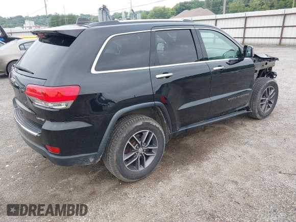 ✅ 2017 Jeep Grand Cherokee Limited • VIN: 1C4RJFBG3HC712949 • Lot: 42748302. Listed on IAAI with 158,961 mi. Free auction sales archive from the USA and detailed vehicle history report at DreamBid. Image 4.