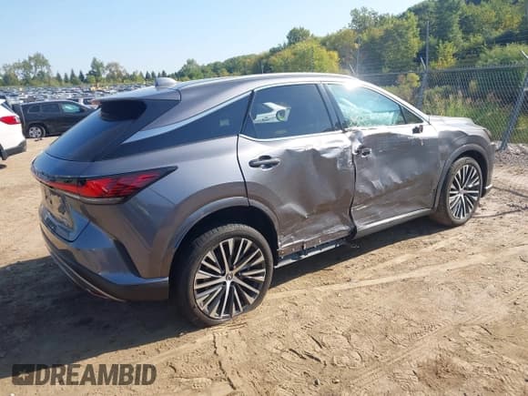 ✅ 2023 Lexus RX 350 F Sport • VIN: 2T2BAMCAXPC024822 • Lot: 43253717. Listed on IAAI with 19,200 mi. Free auction sales archive from the USA and detailed vehicle history report at DreamBid. Image 4.