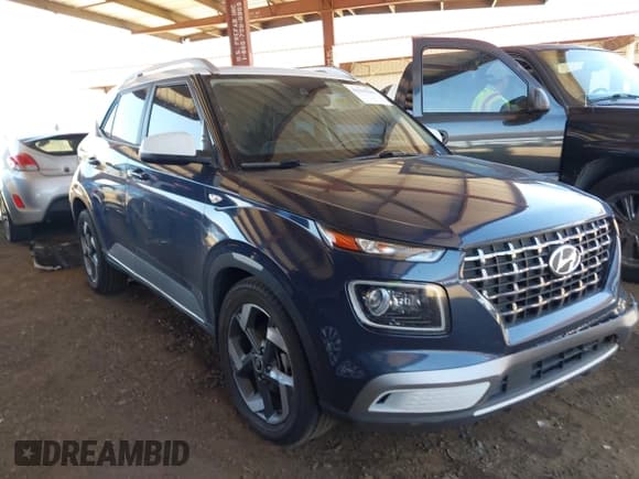 ✅ 2022 Hyundai Venue Limited • VIN: KMHRC8A38NU135423 • Lot: 42259343. Listed on IAAI with 38,644 mi. Free auction sales archive from the USA and detailed vehicle history report at DreamBid. Image 1.