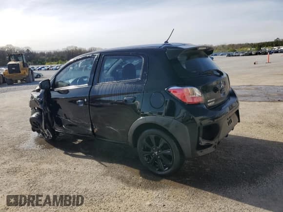 ✅ 2023 Mitsubishi Mirage Black Edition • VIN: ML32AWHJ2PH001350 • Lot: 46849375. Listed on Copart with 31,679 mi. Free auction sales archive from the USA and detailed vehicle history report at DreamBid. Image 2.