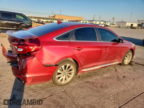 2015 Hyundai Sonata Sport with VIN 5NPE34AF8FH247849, listed as a Copart auction lot 81871365 with 178,359 mi miles and Salvage title. Bid and sale history available at DreamBid. Image 3.