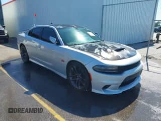 2020 Dodge Charger Scat Pack with VIN 2C3CDXGJ8LH121694, listed as a IAAI auction lot 43123855 with 161,883 mi miles and . Bid and sale history available at DreamBid. Image 1.