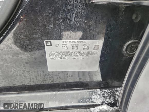 ✅ 2014 Chevrolet Malibu LT • VIN: 1G11C5SLXEF126413 • Лот: 95879005. Опубликован ранее на Copart с пробегом 104 589 миль. Бесплатный доступ к архиву аукционных продаж из США и подробный отчёт об истории автомобиля на DreamBid. Изображение 12.