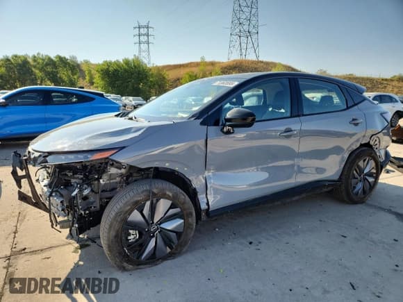 ✅ 2023 Nissan ARIYA Evolve+ • VIN: JN1DF0BB3PM704438 • Lot: 71363695. Listed on Copart with 7,153 mi. Free auction sales archive from the USA and detailed vehicle history report at DreamBid. Image 1.