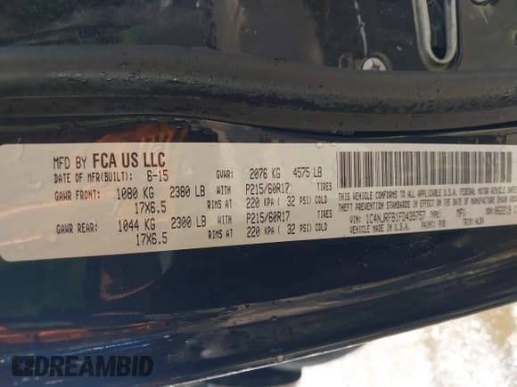 ✅ 2015 Jeep Patriot Latitude • VIN: 1C4NJRFB1FD439757 • Лот: 43197099. Опубликован ранее на IAAI с пробегом 98 086 миль. Бесплатный доступ к архиву аукционных продаж из США и подробный отчёт об истории автомобиля на DreamBid. Изображение 9.