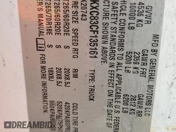 ✅ 2012 Chevrolet Silverado 2500HD LT • VIN: 1GC1KXC83CF135161 • Lot: 60626905. Wystawiony na Copart z przebiegiem Nie podano. Bezpłatny archiwum sprzedaży aukcyjnych z USA i szczegółowy raport historii pojazdu na DreamBid. Zdjęcie 12.