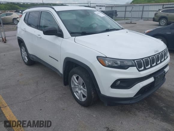 ✅ 2022 Jeep Compass Latitude • VIN: 3C4NJDBB6NT156577 • Lot: 42831815. Listed on IAAI with 86,000 mi. Free auction sales archive from the USA and detailed vehicle history report at DreamBid. Image 1.