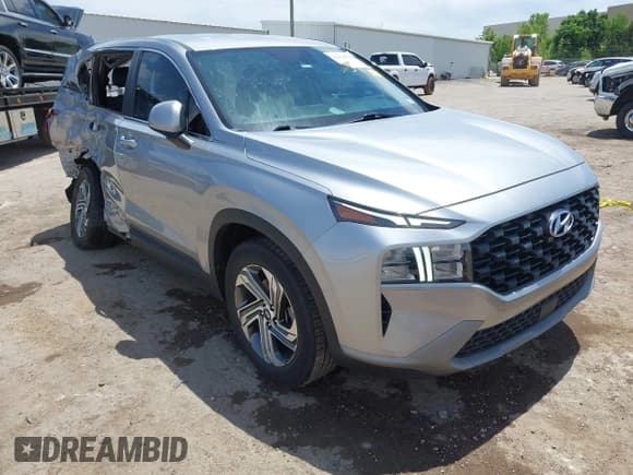 ✅ 2022 Hyundai Santa Fe SE • VIN: 5NMS14AJ7NH393037 • Lot: 42276818. Listed on IAAI with 77,656 mi. Free auction sales archive from the USA and detailed vehicle history report at DreamBid. Image 1.