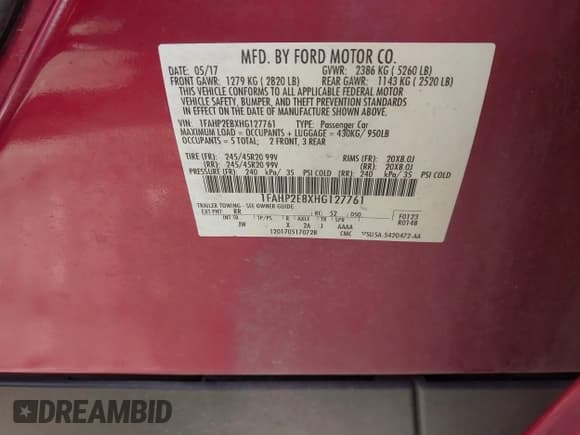 ✅ 2017 Ford Taurus SEL • VIN: 1FAHP2E8XHG127761 • Lot: 43620694. Wystawiony na IAAI z przebiegiem 174 447 mil. Bezpłatny archiwum sprzedaży aukcyjnych z USA i szczegółowy raport historii pojazdu na DreamBid. Zdjęcie 9.