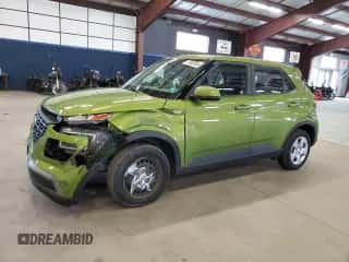 2020 Hyundai Venue SE with VIN KMHRB8A36LU014163, listed as a Copart auction lot 76365544 with 87,816 mi miles and Salvage title. Bid and sale history available at DreamBid. Image 1.