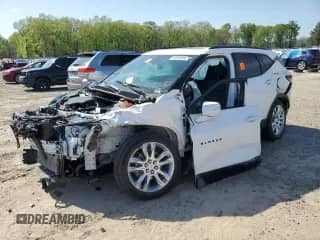 2021 Chevrolet Blazer LT z VIN 3GNKBDRS4MS500747, wystawiony jako Copart lot #52536055 z przebiegiem 16 475 mil mil oraz Szkoda całkowita • Salvage title. Historia ofert i sprzedaży dostępna na DreamBid. Obrazek 1.