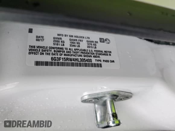 ✅ 2017 Chevrolet SS • VIN: 6G3F15RW4HL305400 • Лот: 91797195. Опубликован ранее на Copart с пробегом 29 529 миль. Бесплатный доступ к архиву аукционных продаж из США и подробный отчёт об истории автомобиля на DreamBid. Изображение 12.