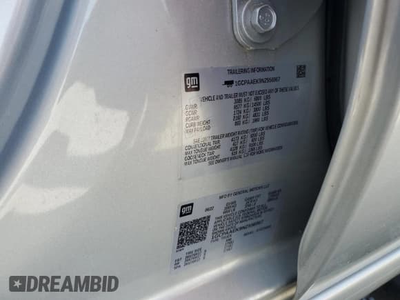 ✅ 2022 Chevrolet Silverado 1500 Work Truck • VIN: 1GCPAAEK9NZ556967 • Lot: 53631065. Wystawiony na Copart z przebiegiem 49 014 mil. Bezpłatny archiwum sprzedaży aukcyjnych z USA i szczegółowy raport historii pojazdu na DreamBid. Zdjęcie 12.