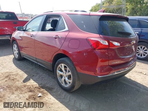 ✅ 2019 Chevrolet Equinox Premier • VIN: 2GNAXNEV4K6148056 • Lot: 43203166. Listed on IAAI with 66,972 mi. Free auction sales archive from the USA and detailed vehicle history report at DreamBid. Image 3.