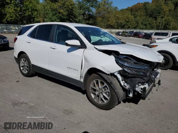 2024 Chevrolet Equinox LT with VIN 3GNAXUEG9RL234058, listed as a Copart auction lot 80144995 with 32,724 mi miles and Salvage title. Bid and sale history available at DreamBid. Image 4.