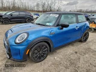 ✅ 2023 MINI Hardtop Cooper S • VIN: WMW53DH08P2T79303 • Lot: 93832445. Listed on Copart with 18,214 mi. Free auction sales archive from the USA and detailed vehicle history report at DreamBid. Image 1.